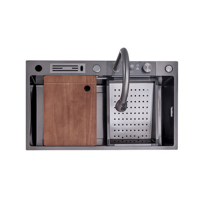 Lavadero de cocina de acero inoxidable personalizable con lavabo de lavado fácil de limpiar y capacidad de 12L