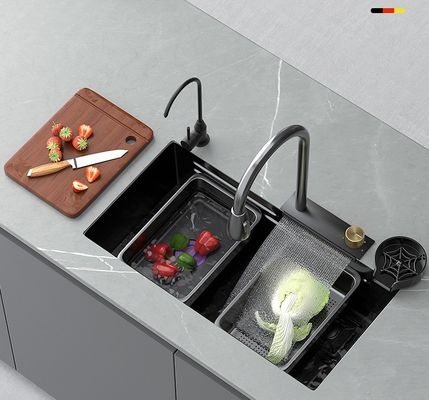 Lavadero de cocina de acero inoxidable personalizable con lavabo de lavado fácil de limpiar y capacidad de 12L