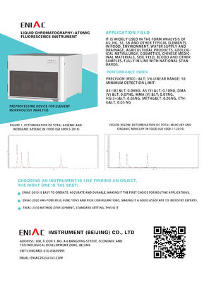 BD-2 NO Cromatografía líquida controlada por aplicación Espectrómetro de fluorescencia atómica