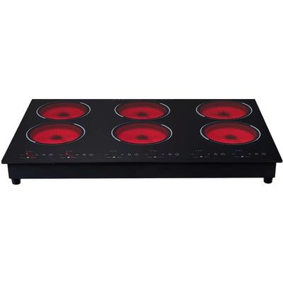 Cocina de inducción eléctrica de cerámica lisa 2200W para olla caliente y cocción radiante