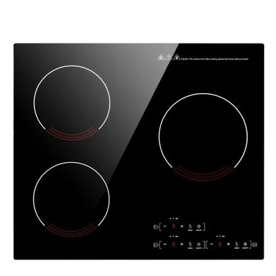 Inducción de cocina radiante multifuncional con potencia de 2200W y superficie cerámica/vidrio