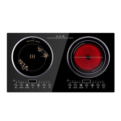 2 Energía del quemador Cocina de inducción para el hogar Negro Cocina radiante Central de inducción incorporada