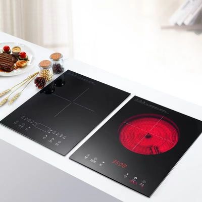 Estufas eléctricas 2200W Cocina de cerámica de quemador único Mesa de instalación Cocina de inducción