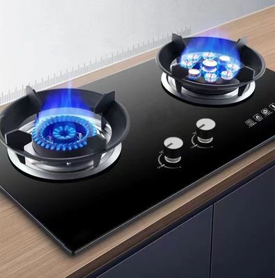 Fuego doble de encendido electrónico de nueve quemadores para gas natural y gas licuado