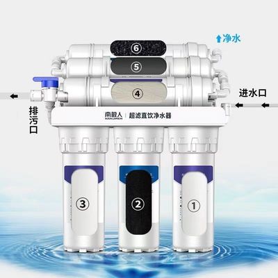 Purificador de agua por ósmosis inversa de 5 etapas para uso doméstico con función de agua caliente