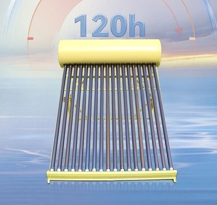Calentador de agua solar de acero inoxidable de 100L sin presión con marco de aleación de aluminio