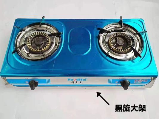 Inicio Cocina Estufas de gas de mesa Quemador de hierro Estufas de gas de cocina 2 Quemadores con boquilla de latón