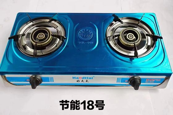 Inicio Cocina Estufas de gas de mesa Quemador de hierro Estufas de gas de cocina 2 Quemadores con boquilla de latón