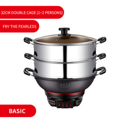 Pansilla eléctrica todo en uno con superficie de cocción antiadherente y diseño duradero