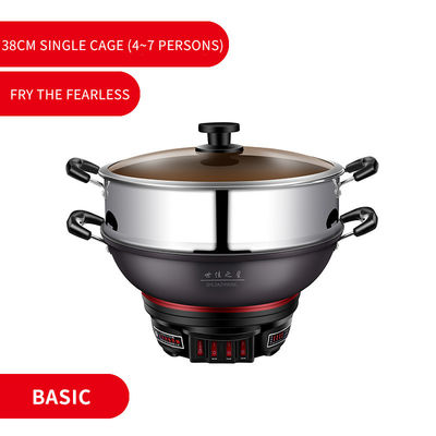 Pansilla eléctrica todo en uno con superficie de cocción antiadherente y diseño duradero