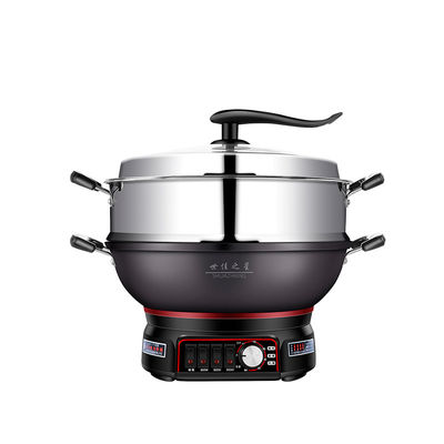 Pansilla de cocción eléctrica multifunción con tapa de vidrio templado visible Pansilla de cocción 40 Cm