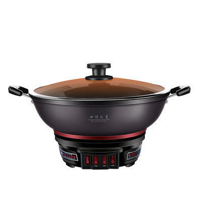 Soto eléctrico de acero inoxidable portátil de uso múltiple para cocinar en casa