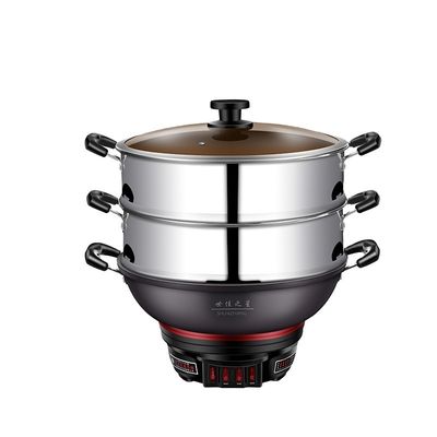 Hotel Vapor de comida eléctrico multifunción no adhesivo Multi cocinero interno olla de fideos sartén