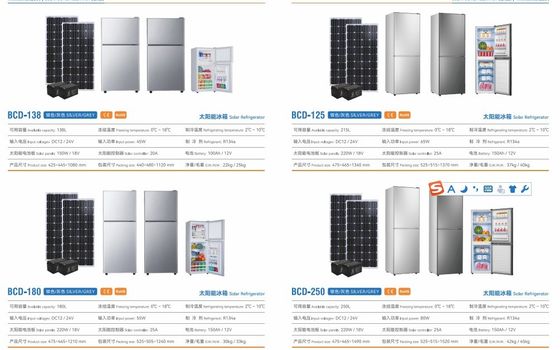 425*445*1080 Dimensiones Energía solar Vertical Twin Home Fríjador congelador multifuncional