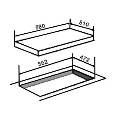Cuencas de gas de mesa para electrodomésticos de cocina con 4 quemadores y superficie cerámica/vidrio