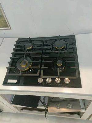 Instalación escritorio incrustado tipo 4 quemadores estufa de gas cocina cocina portátil