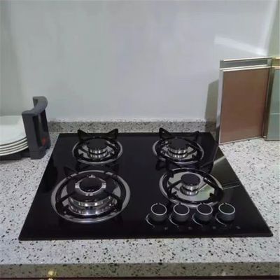 Instalación escritorio incrustado tipo 4 quemadores estufa de gas cocina cocina portátil