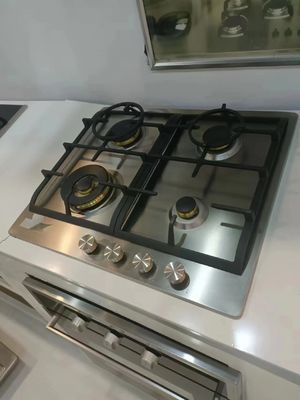 Cubierta eléctrica de vidrio templado de 60 cm con doble estufa