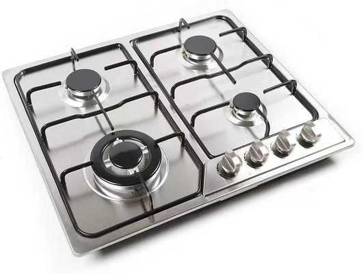 Cubierta con perno de metal y boquilla de latón 4 gas 1 central de cerámica de infrarrojo eléctrico único
