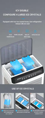 Humidificador de 3 modos y purificador de aniones sin hielo, refrigerador de agua de cristal