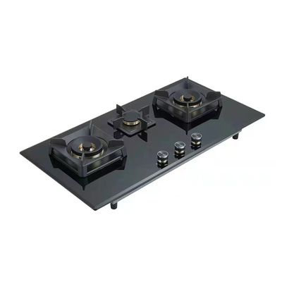 Estufas de gas de acero inoxidable con piezoignición automática de tipo incrustado de escritorio