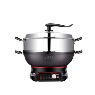 Revestimiento antiadherente Wok eléctrico para el hogar 220V Fritar y freír Molde privado