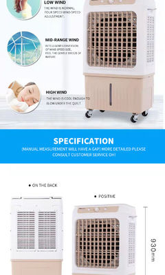 Gran ventilador de refrigeración industrial comercial para aire acondicionado portátil en habitaciones