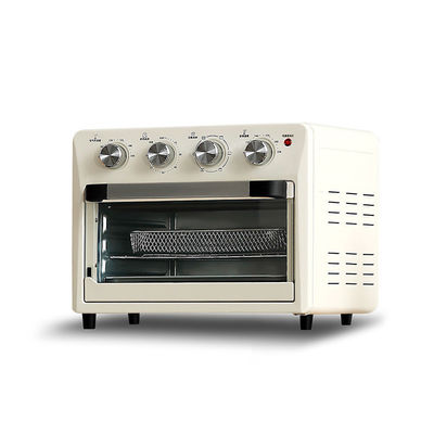 Horno eléctrico con control de temporizador mecánico Horno de freír con aire y bandeja de cocción con pantalla LCD