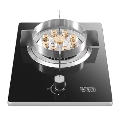 Estufas de gas con boquilla de latón de piezoacción automática para aparatos de cocina de acero inoxidable