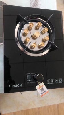 Estufas de gas con boquilla de latón de piezoacción automática para aparatos de cocina de acero inoxidable