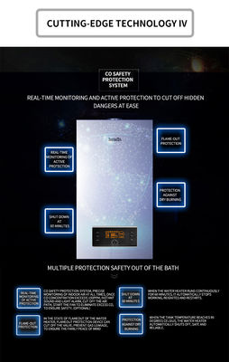 95% de eficiencia Calderas de gas de condensación montadas en la pared para calefacción y agua caliente desde 2005