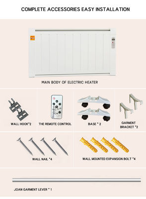 Manténgase caliente en su jardín 500W calefacción eléctrica de pared para ahorrar energía en invierno