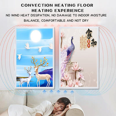 Calentador de baño Infrarrojo de carbono de cristal de pared montado en imagen Calentadores eléctricos de yoga