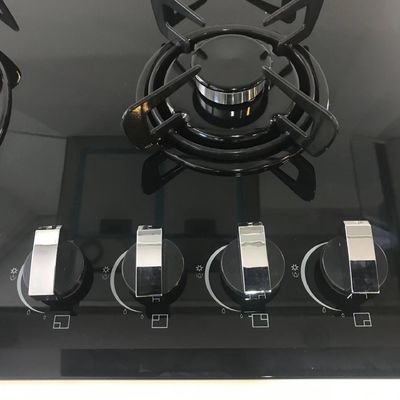 Cubierta de gas de 60 cm con material de superficie de vidrio templado y 4 quemadores