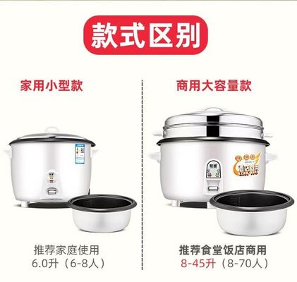 Cocina de arroz de tambor eléctrico de gran capacidad 400w 700w 1000w por SQ Professional para RV