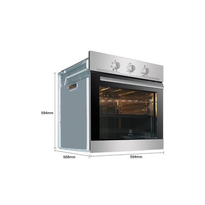 Horno eléctrico de acero inoxidable de gran capacidad Control de temporizador mecánico OEM único