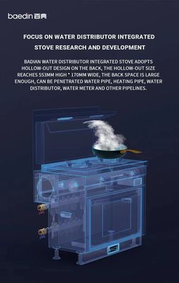 50000 veces de encendido Bajo ruido de vapor Asado Gas Estufas de cocción con horno