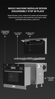 50000 veces de encendido Bajo ruido de vapor Asado Gas Estufas de cocción con horno