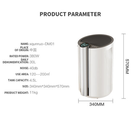 Impresión de serigrafía hogar absorber de humedad Luftentfeuchter solución para toda la casa