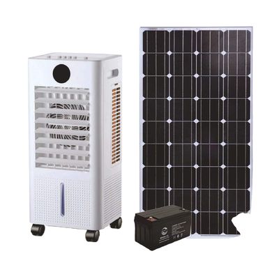 Ventilador de refrigeración solar portátil de 12V/24V con aire acondicionado evaporativo 515*350*915mm