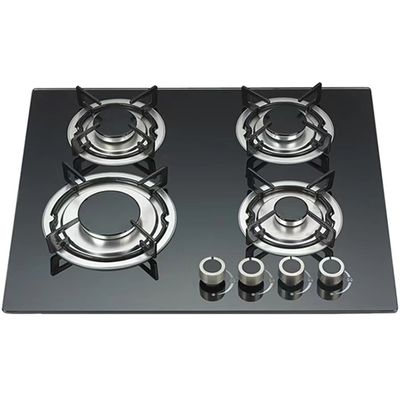 Cocina de horno de gas con 2 quemadores y perno de metal de anillo de acero inoxidable