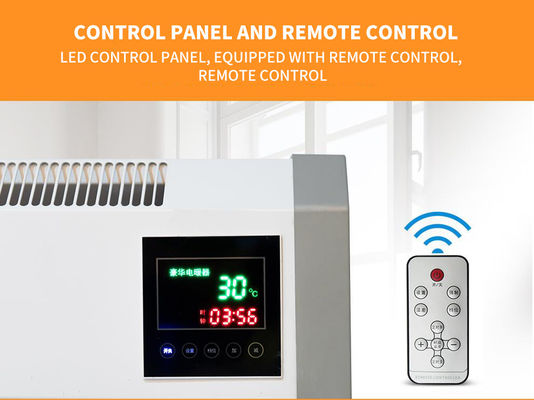 Calentador de paneles de cristal de carbono blanco infrarrojo de 2000W para sala de estar Calentador de baño RV