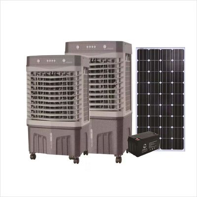 Molde privado Dc12v Energía solar Cooler de aire evaporativo Control remoto Agua solar
