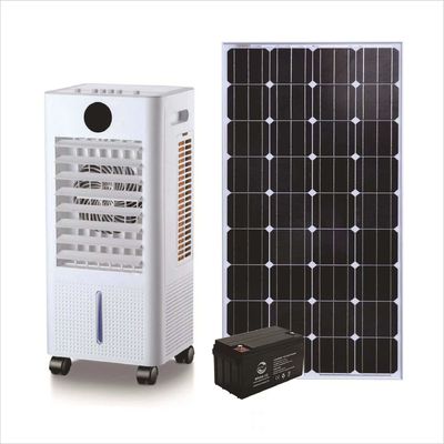 Molde privado Dc12v Energía solar Cooler de aire evaporativo Control remoto Agua solar