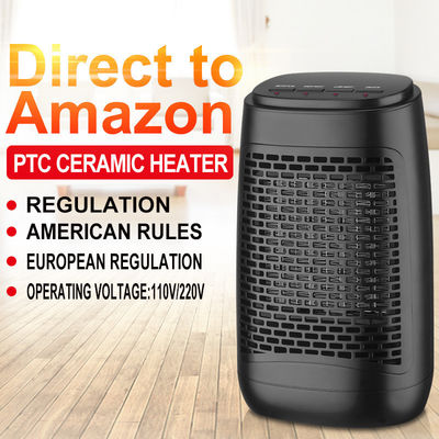 Ventilador portátil de escritorio europeo, americano y japonés con elemento de calefacción PTC