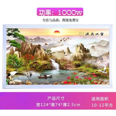 Controlador termostático opcional Calentador de habitación de pared de cristal de carbono para el hogar