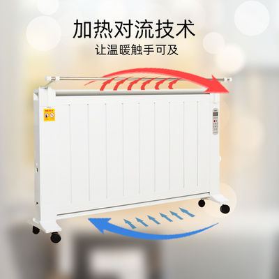 Calentador eléctrico de 2400W convección infrarroja radiador de calefacción de cristal de carbono para dormitorio