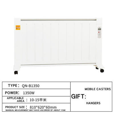 Radiador eléctrico infrarrojo de 1350W con control inteligente y elemento de calefacción de fibra de carbono