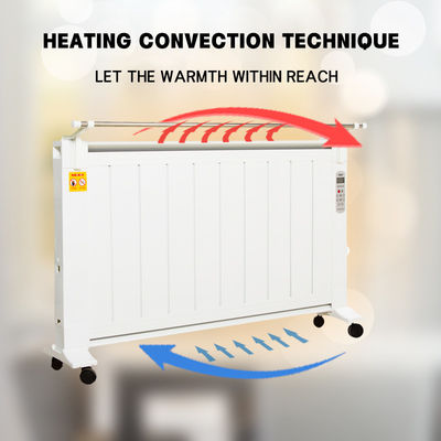 Radiador eléctrico infrarrojo de 1350W con control inteligente y elemento de calefacción de fibra de carbono