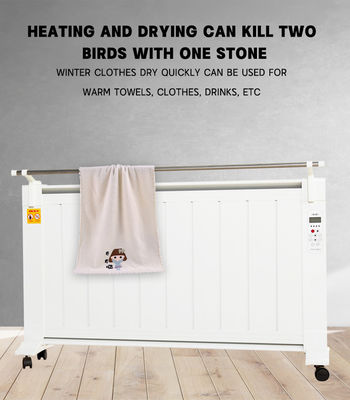 Calentador convector portátil de baño blanco de 2000W con fuente de energía eléctrica